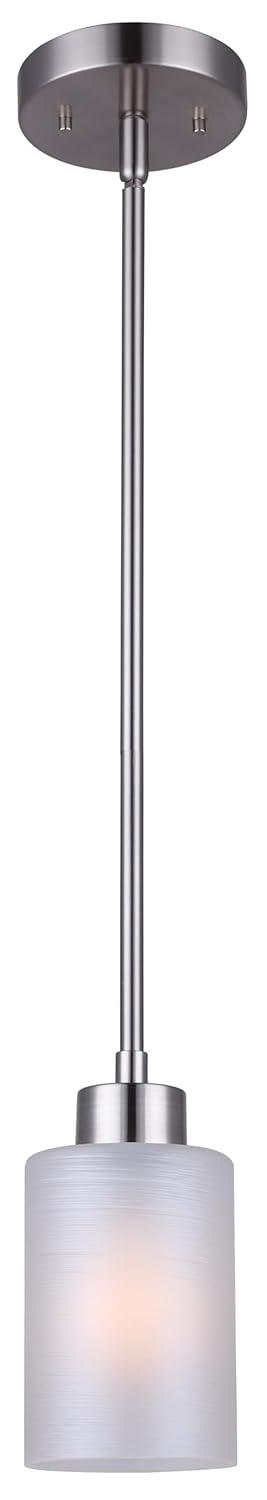 CANARM LTD. IPL359A01BPT Margo 1 Bulb Mini Pendant Light, Brushed Pewter