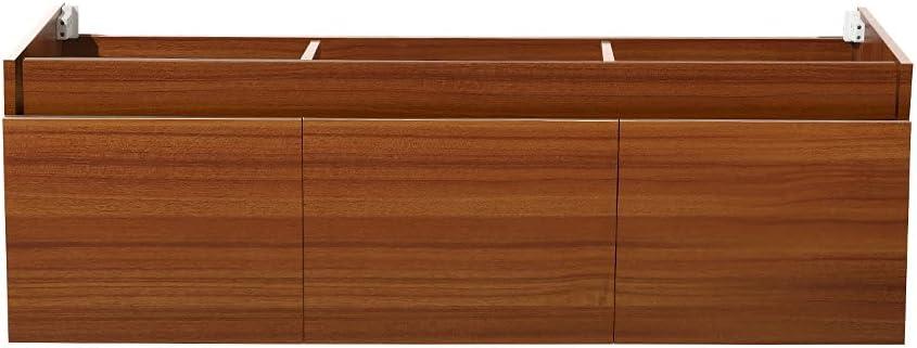 Fresca Mezzo 59" Wall Hung Single Sink Modern Bathroom Vanity Base