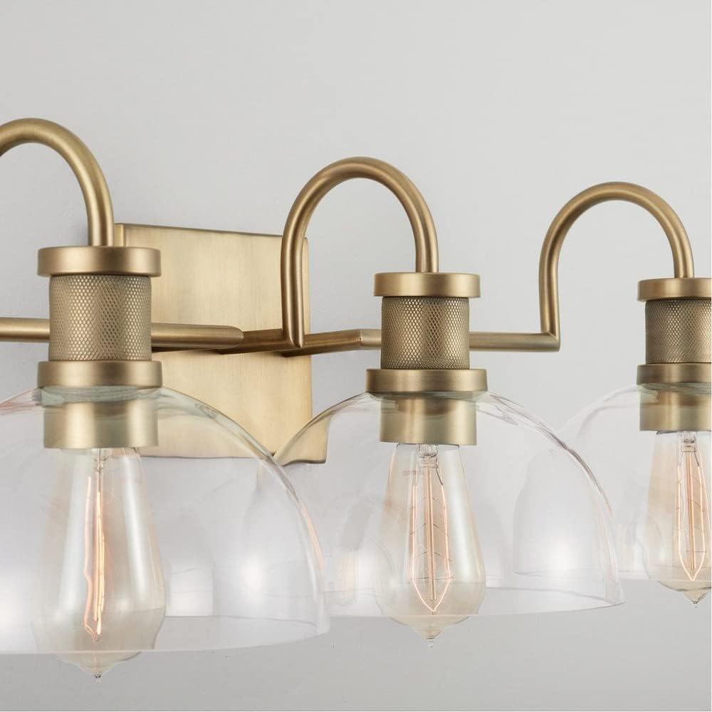 Capital Lighting Cassidy 3 - Light Vanity in  Aged Brass