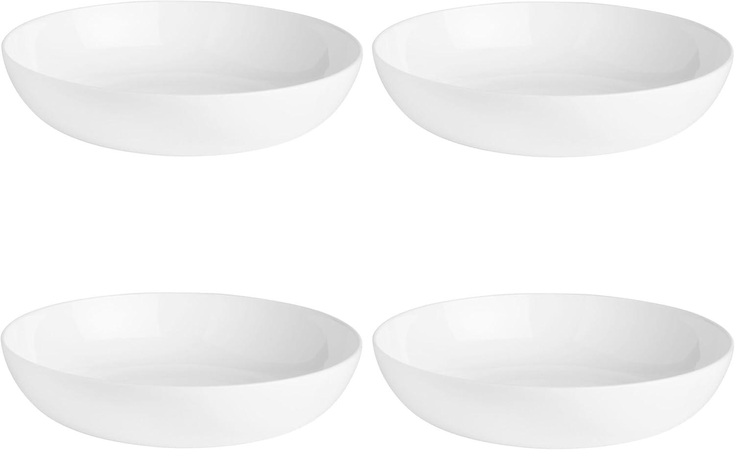 Fitz and Floyd Neveah White Pasta Dinner Bowl Set
