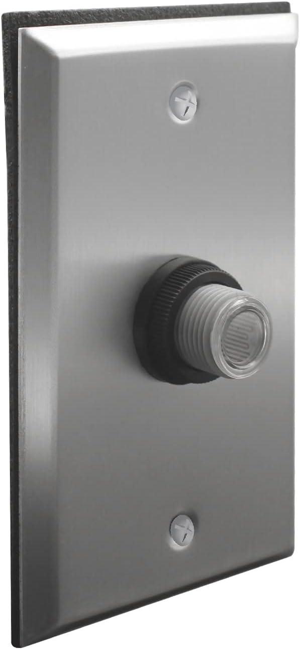 Silver Outdoor Wall Mounted Photocontrol with Dusk to Dawn Sensor