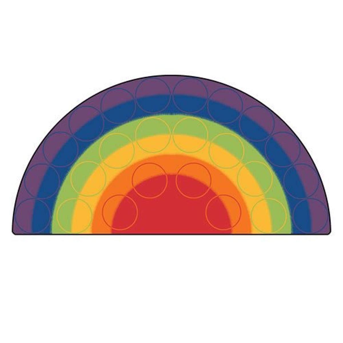 Carpets for Kids Rainbow Rows Seating Premium Tufted Multi Color Area Rug