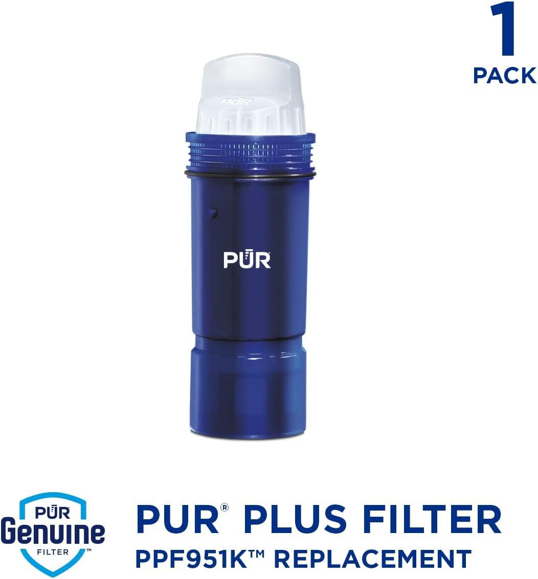 PUR PLUS Water Pitcher and Dispenser Replacement Filter with Lead Reduction, 1 Pack, PPF951K1