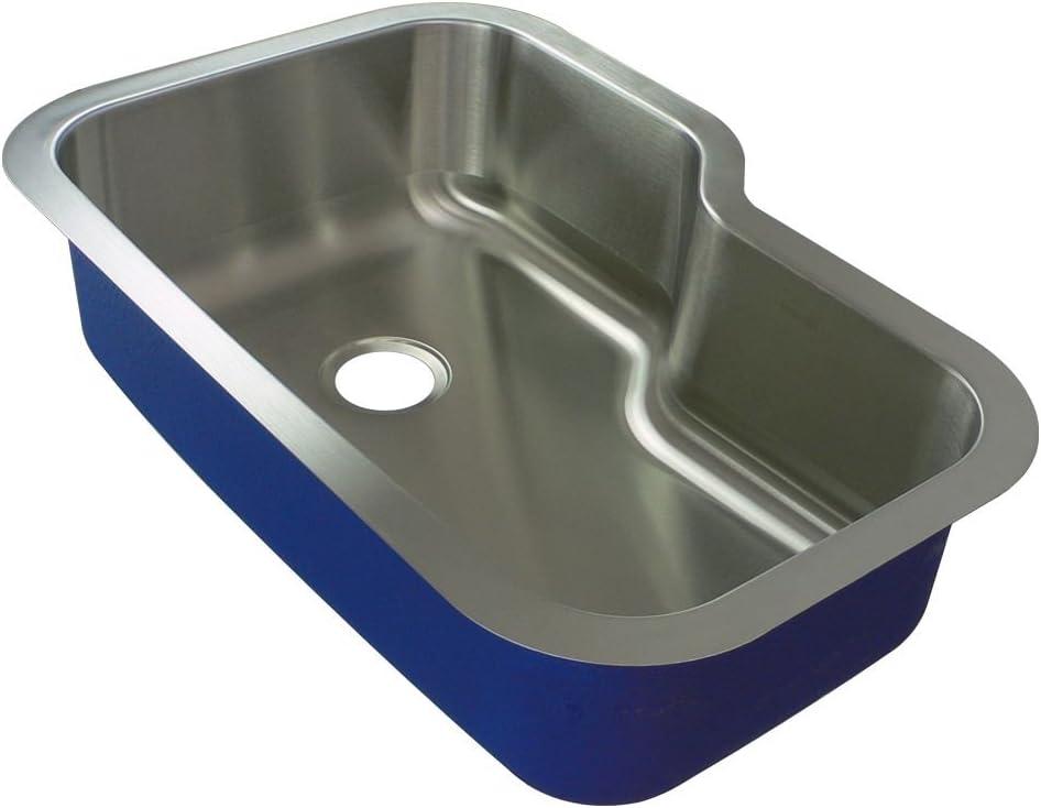 Meridian 33'' L Undermount Single Bowl Stainless Steel Kitchen Sink