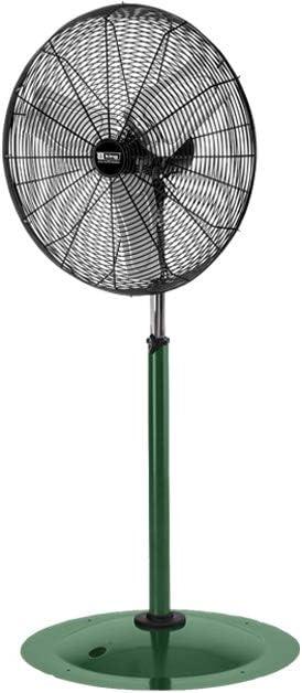 King Green and Black 24" Outdoor Oscillating Pedestal Fan