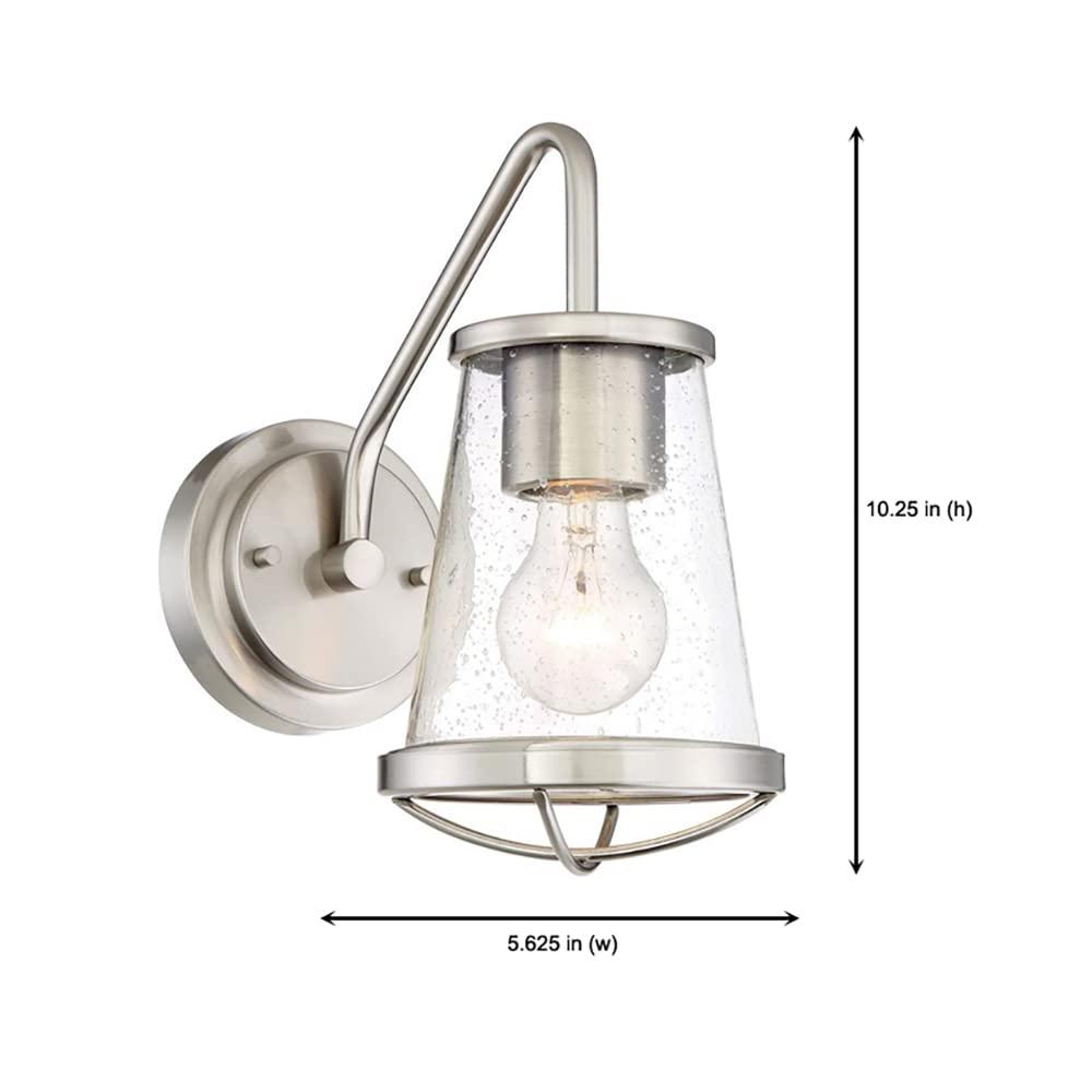 Designers Fountain Darby Satin Platinum Wall Sconce, 87001-SP