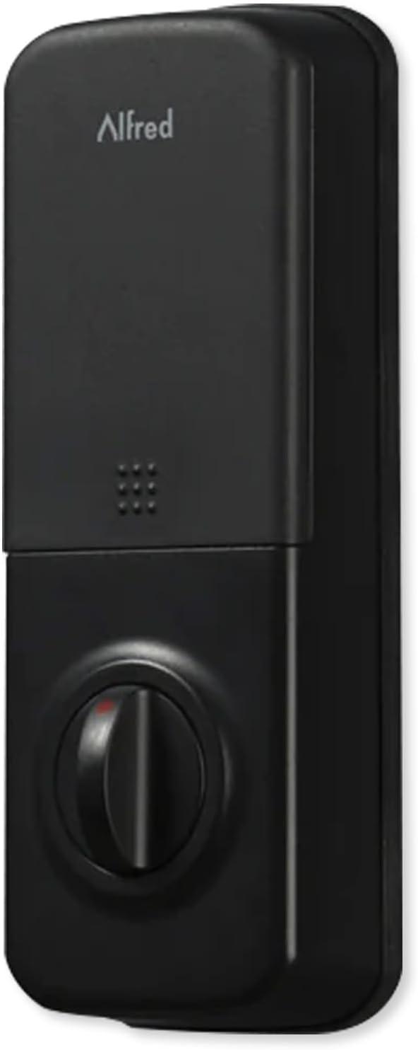 Alfred DB1 Smart Deadbolt Lock Z-Wave With Key - Black