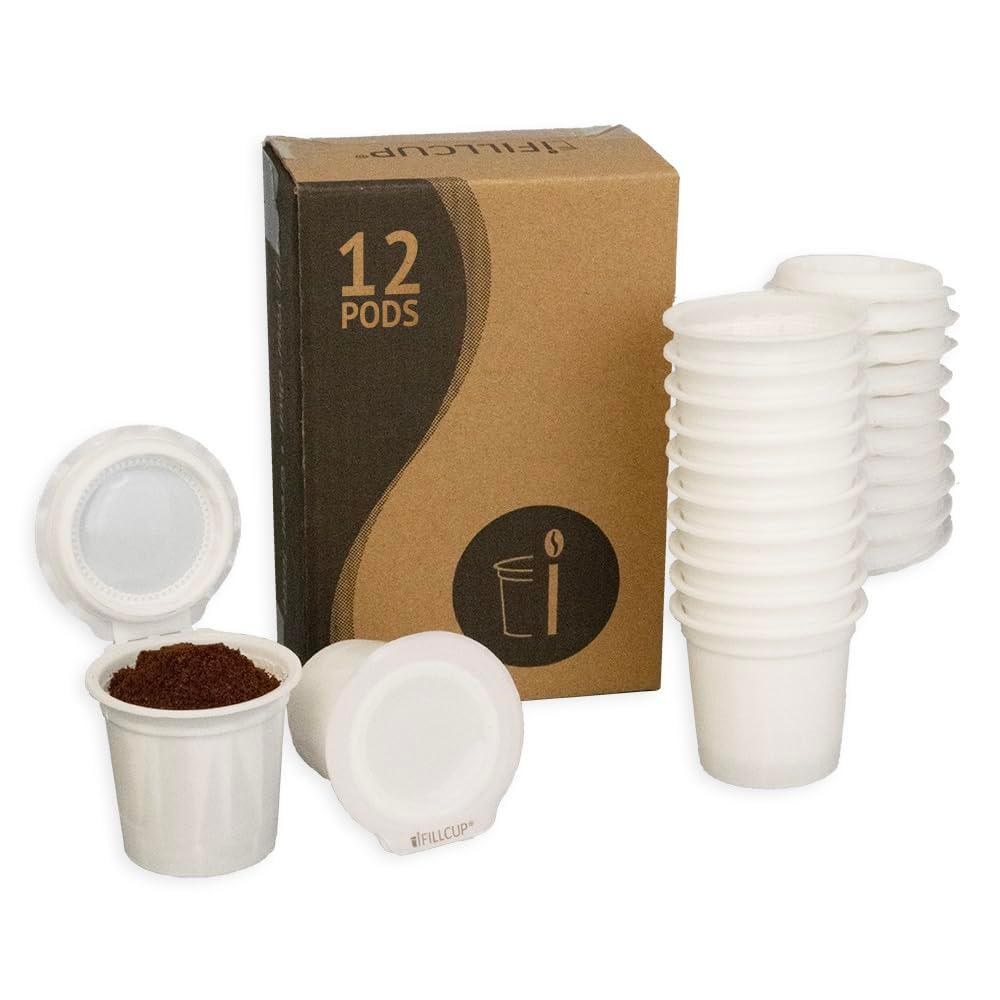 iFillCup Pods – 42 pack Fillable and Reusable Pods for use in Keurig brewers. Zero sediment Gold Medal Champion coffee quality. Universally compatible in single and multi-needle brewers. | Red