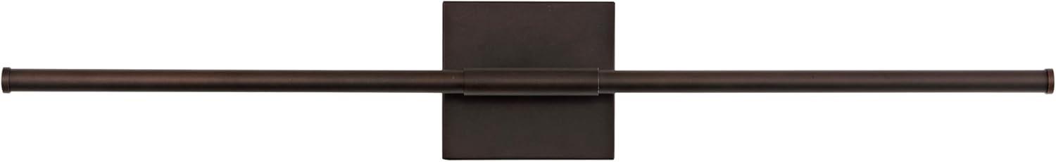 JONATHAN Y Makena 16.25" Modern Minimalist Dimmable Integrated LED Metal Wall Sconce, Oil Rubbed Bronze