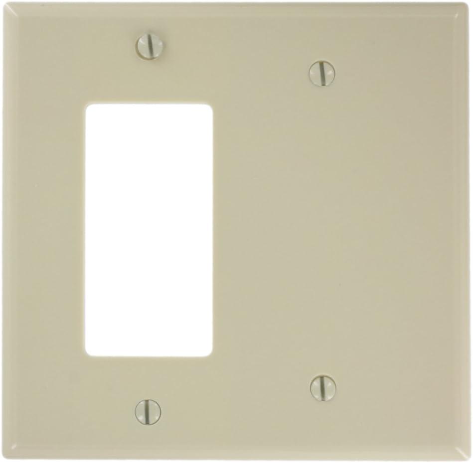 Ivory 2-Gang Thermoset Plastic Wallplate