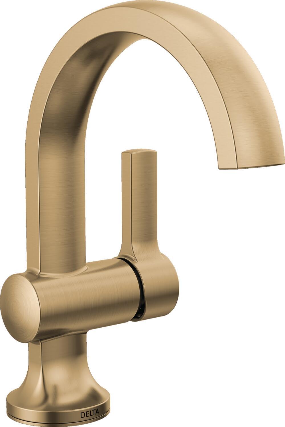 Albion Brushed Gold Single Handle Bathroom Faucet