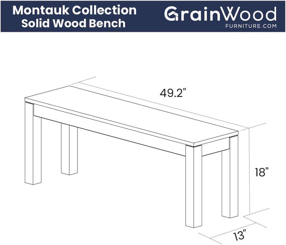 Montauk Solid Wood Bench