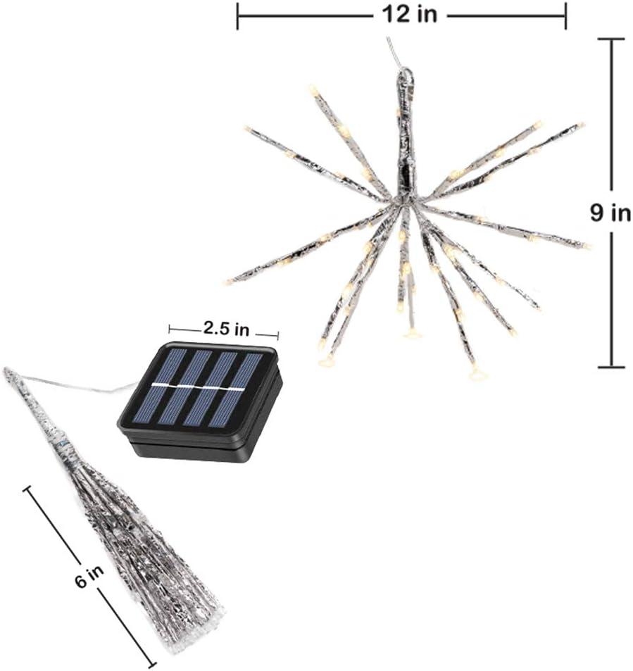 Solar LED Hanging Snowflake Starburst Light