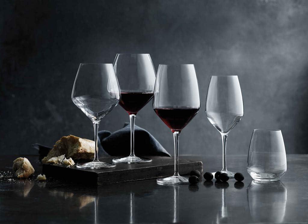 Luigi Bormioli Clear Lead-Free Crystal Stemless Wine Glasses, Set of 6