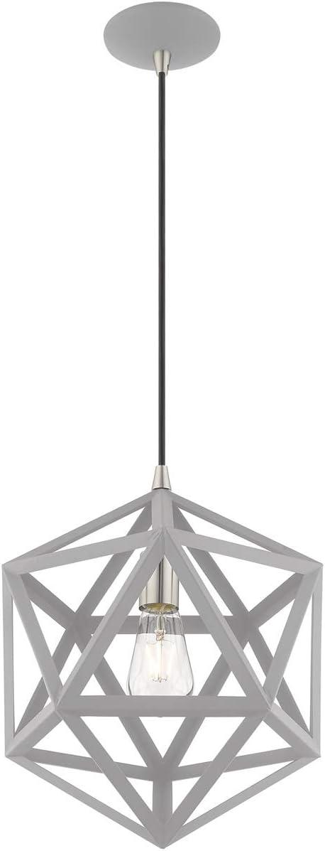 Nordic Gray Nickel Geometric Mini Pendant Light