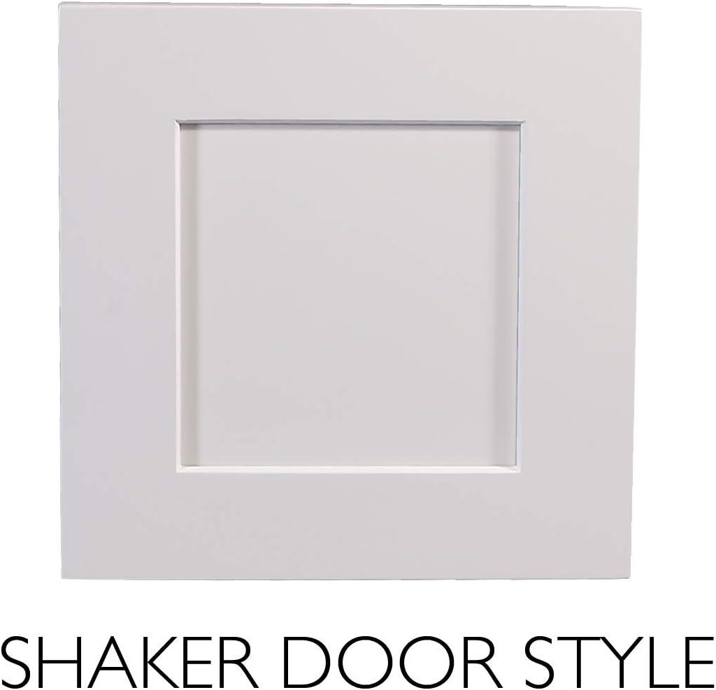 Brookings White Shaker Double Door Base Cabinet