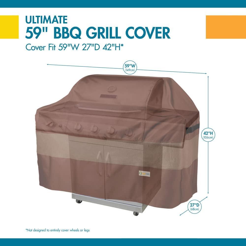 Duck Covers Ultimate Water-Resistant 59 Inch BBQ Grill Cover