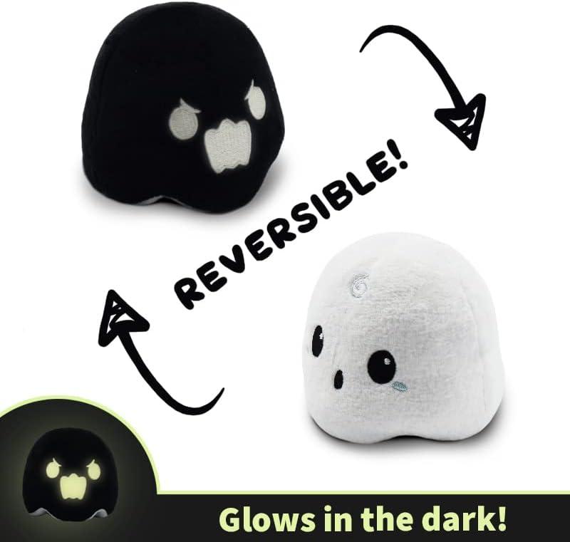 Reversible White and Black Plush Ghost Toy