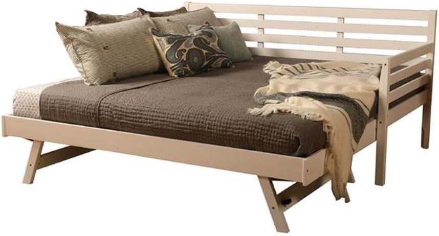 Kodiak Furniture Twin to King Size Daybed in Wood in White - Easy Assembly