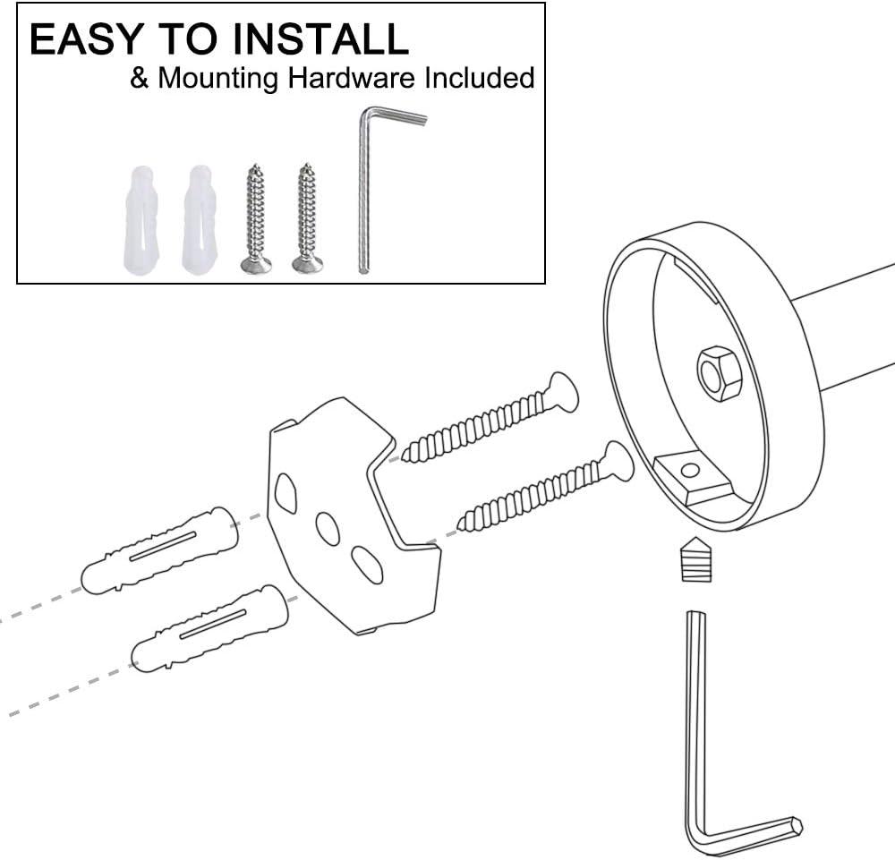 Brushed Stainless Steel Wall-Mounted Bathroom Hardware Set