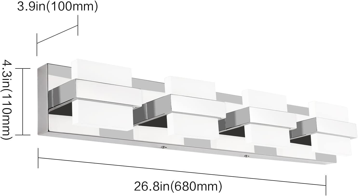 4 - Light Dimmable LED Vanity Light