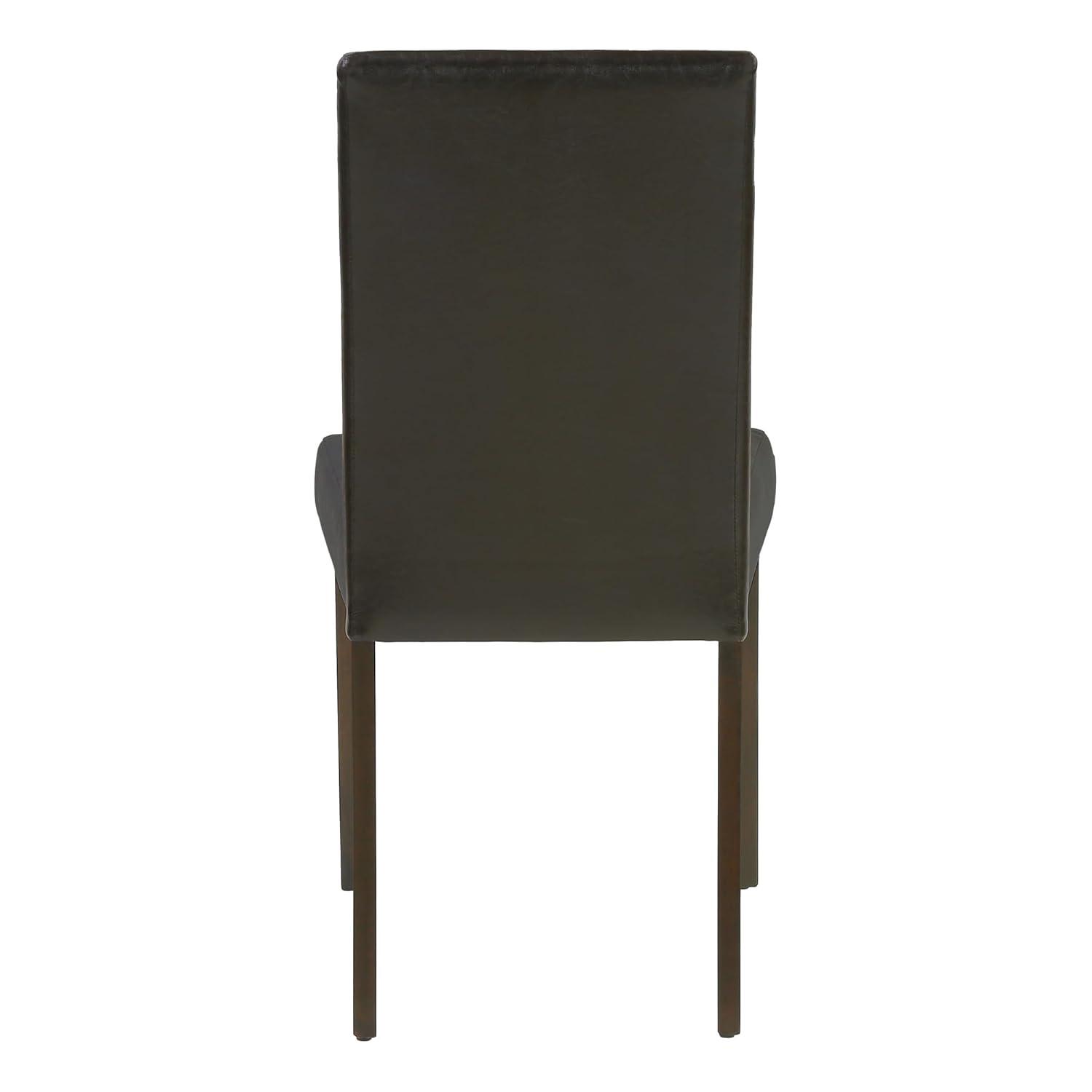 Monarch Specialties Dining Chair, Set Of 2, Side, Kitchen, Dining Room, Brown PU, 35.75" H, Indoor