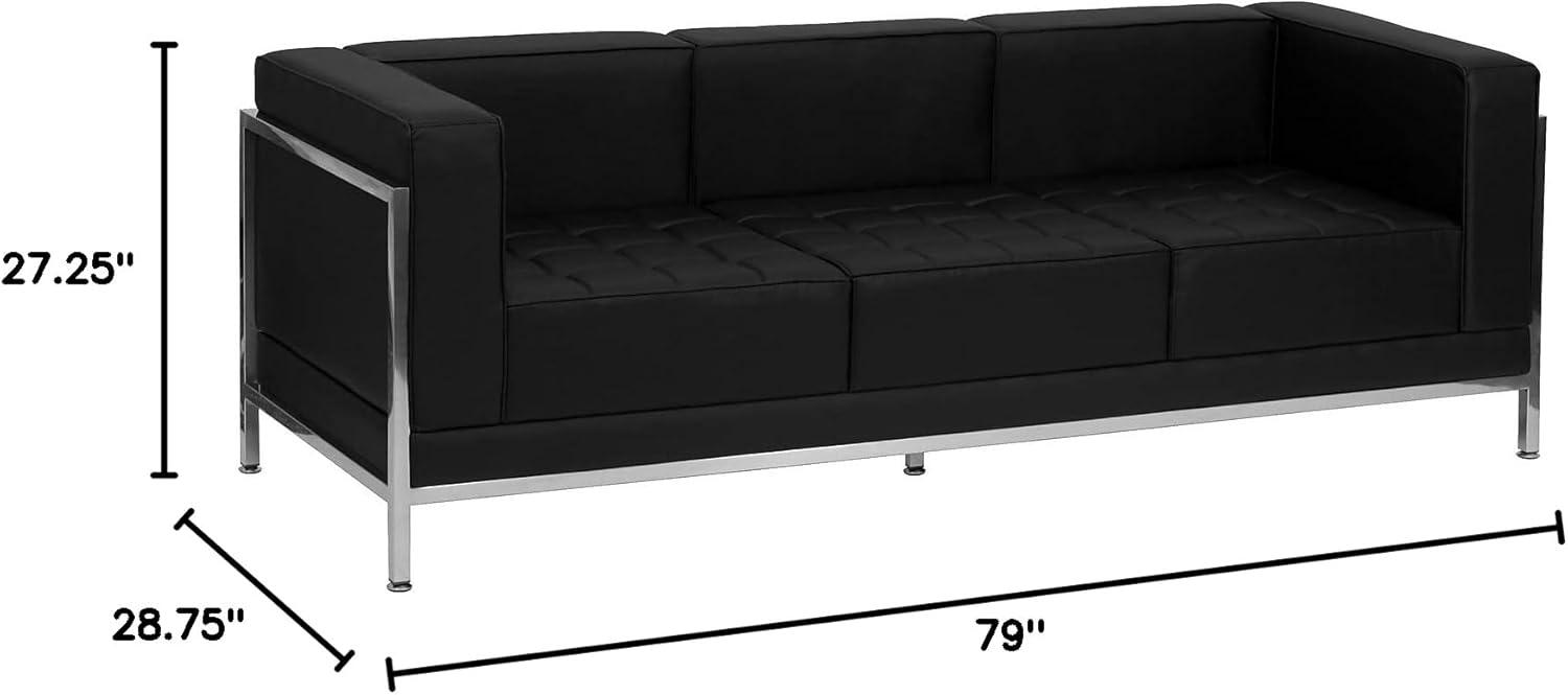 Flash Furniture Hercules Imagination Series Sofa Frame in Black