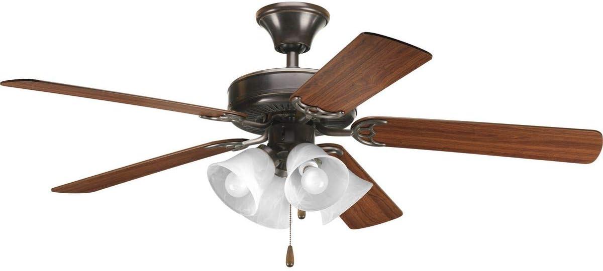 Progress Lighting AirPro Builder 52 in. Indoor Antique Bronze Ceiling Fan