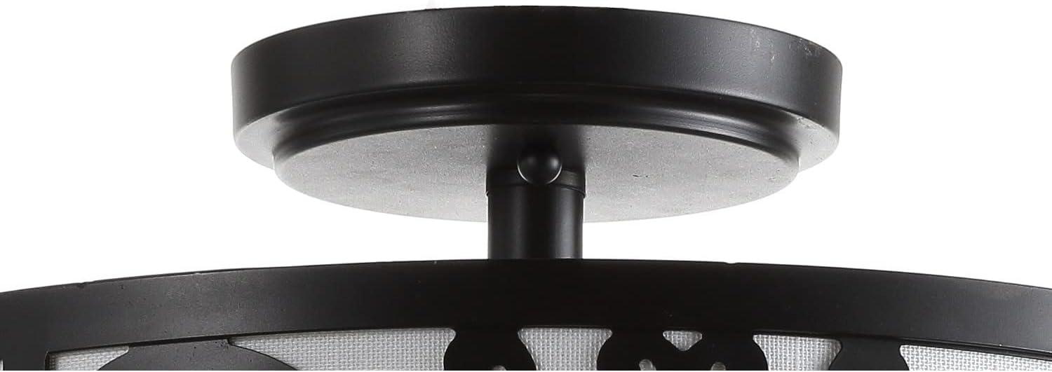 Katherine 15" Metal LED Semi-Flush Mount, Oil Rubbed Bronze