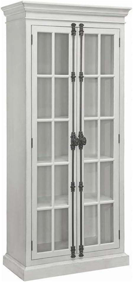 Toni 2-door Tall Cabinet Antique White