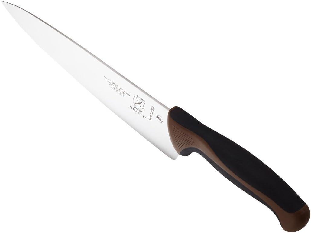 8" Brown Chef's Knife with High Carbon Japanese Steel Blade