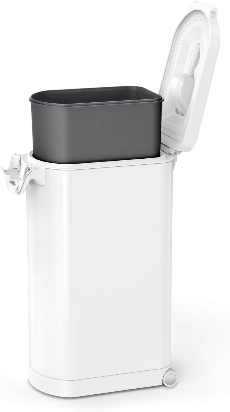 simplehuman Pet Food Storage Container Stainless Steel for Dog Food, Cat Food, and Bird Feed