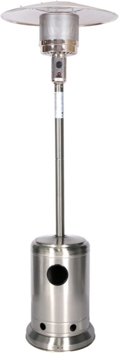 Large Stainless Steel Outdoor Patio Heater with Wheels