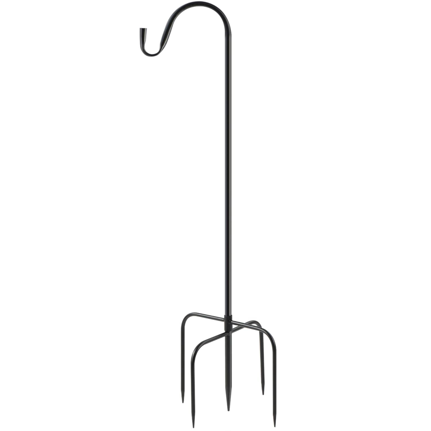 Shepherds Hooks For Outdoor - Hanging Bird Feeder Plant Pot Hook Stand Pole For Garden - Adjustable Hooks For Hummingbird Feeders And Plants