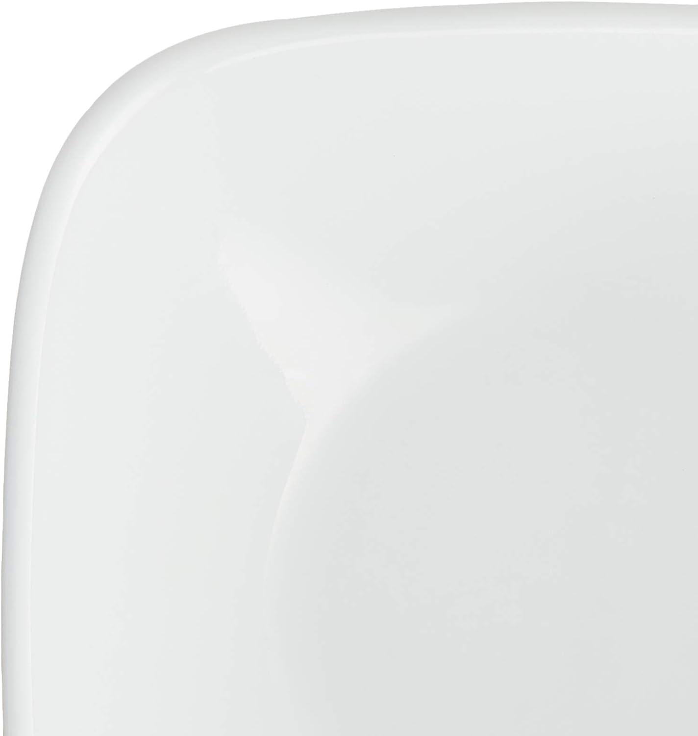 Corelle Pure White 32 oz Square Glass Serving Bowl (Set of 2)