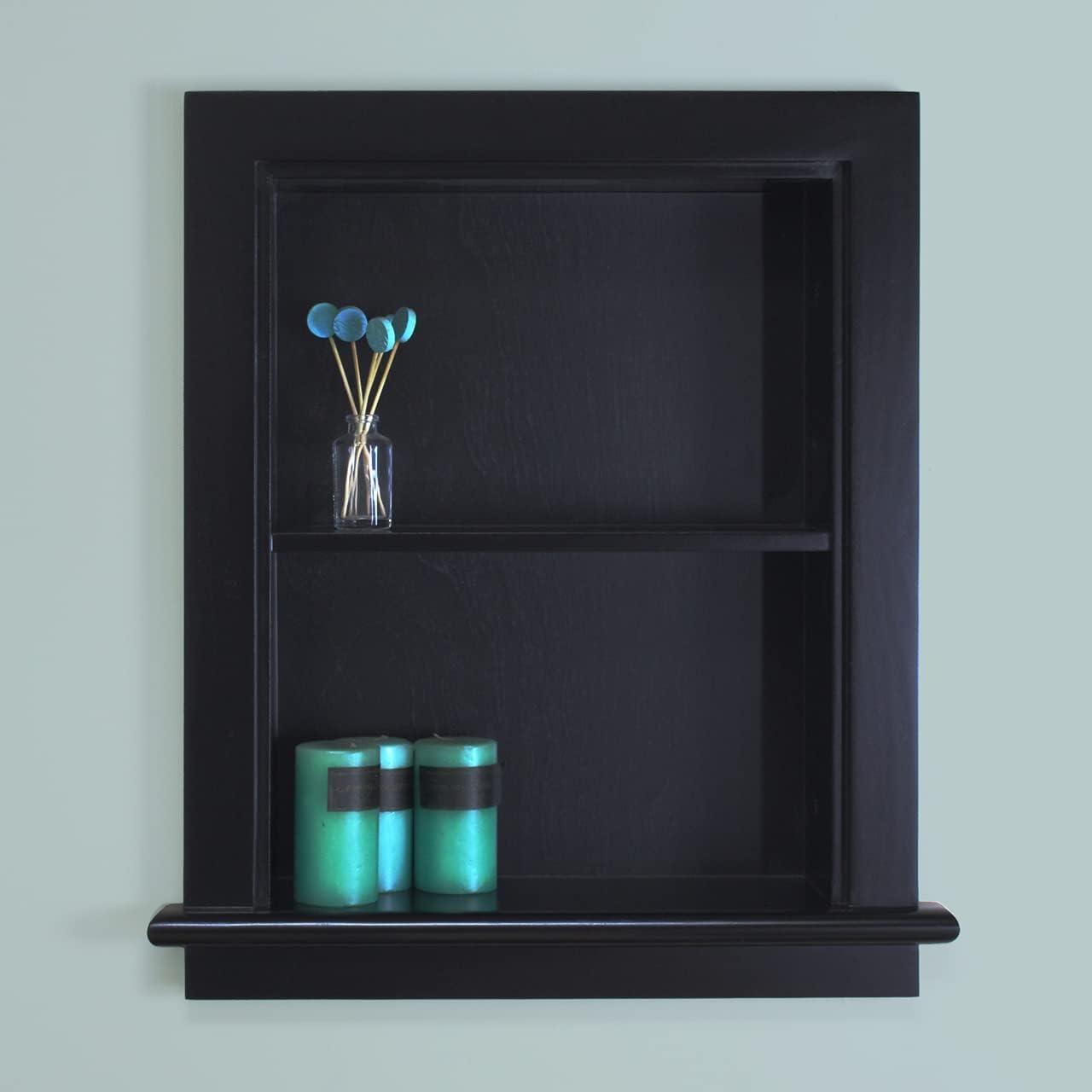 Fox Hollow Furnishings Fox Hollow Furnishings Recessed Wall Shelf with Adjustable Shelves