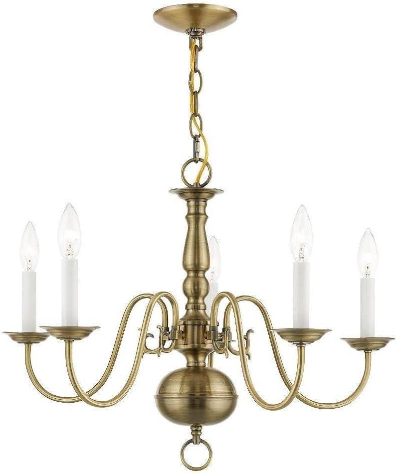 Livex Lighting - Williamsburgh - 5 Light Chandelier in Traditional Style - 24