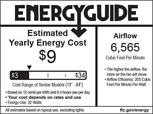 65" 8 - Blade Standard Ceiling Fan with Remote Control