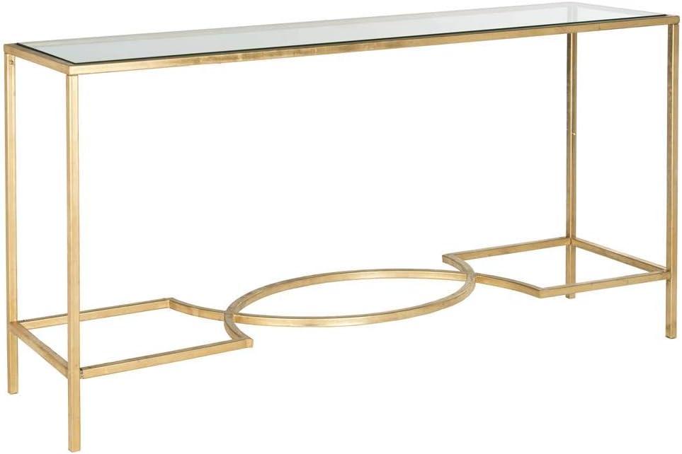 Inga Console Table - Gold/Glass - Safavieh