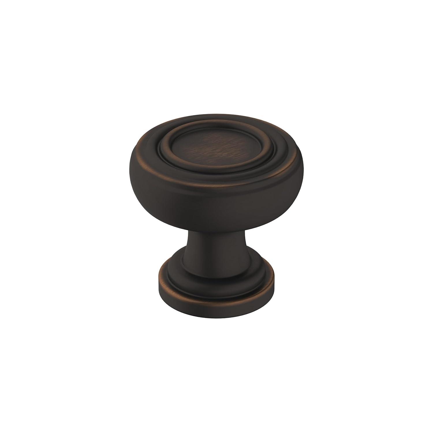 Amerock Ville 1-1/8 inch (29mm) Diameter Oil-Rubbed Bronze Cabinet Knob