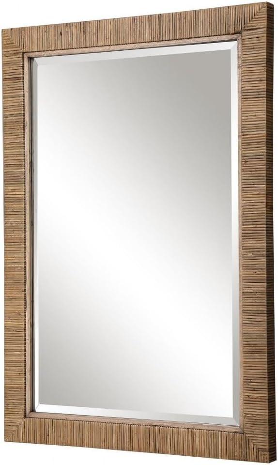 Uttermost Cape Natural Rattan 28 3/4" x 41" Wall Mirror