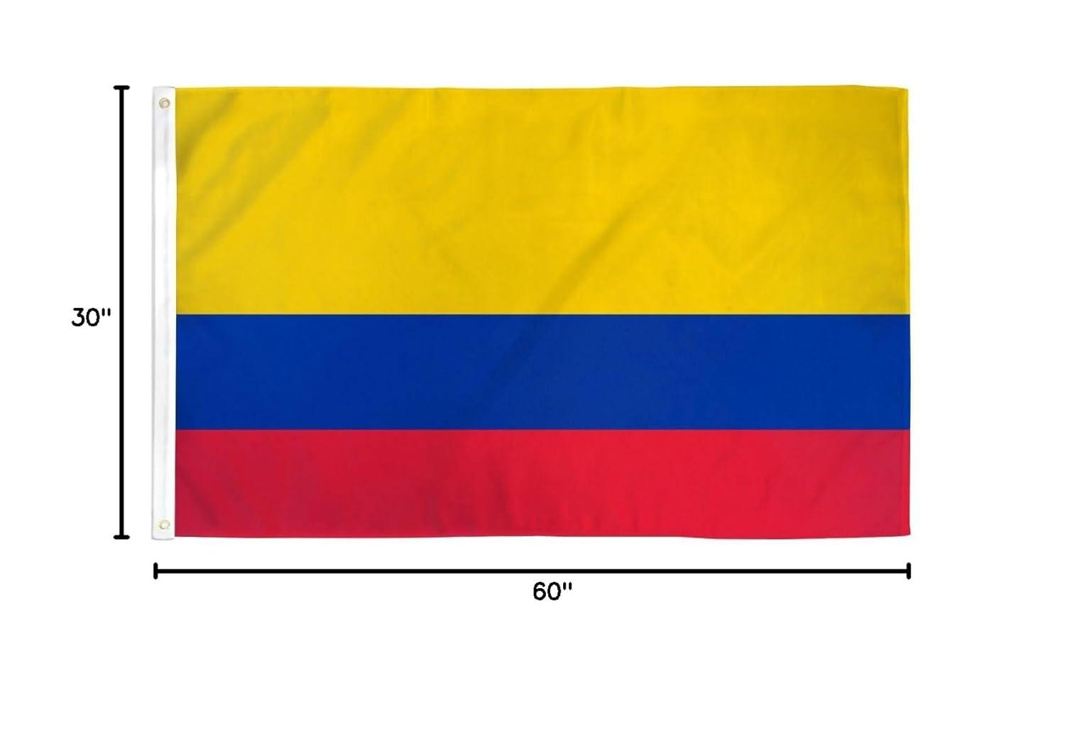 Colombia Flag 3x5ft Flag of Colombia Colombian Flag 3x5 House Flag 100D