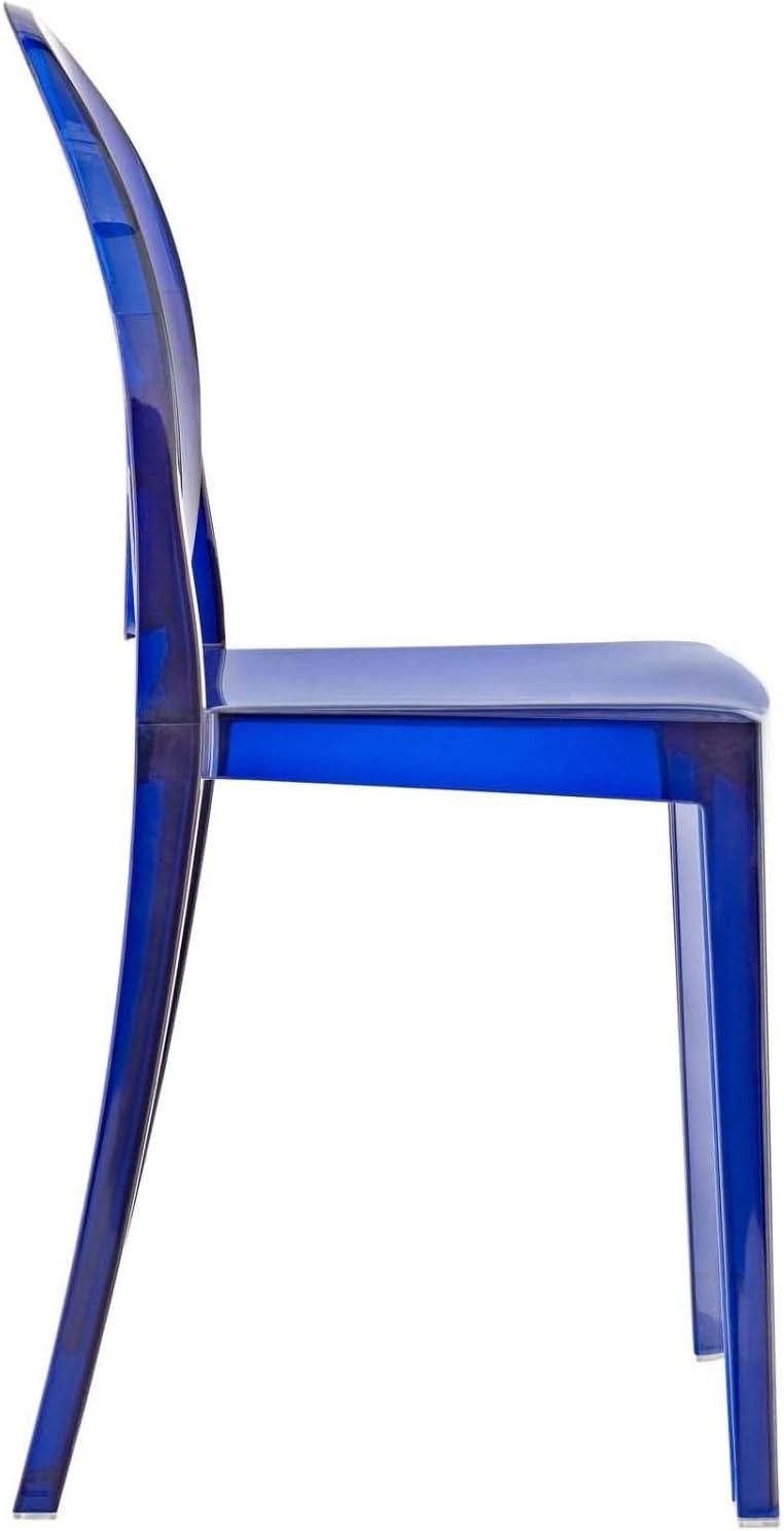 Modway Casper Dining Chairs Set of 4 in Blue