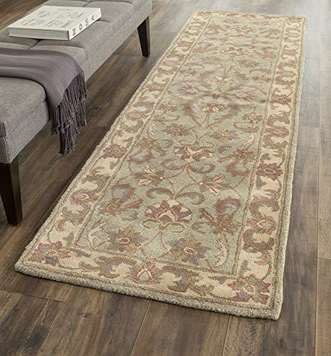 Heritage HG811 Hand Tufted Runner Rug - Green/Gold - 2'3"x8' - Safavieh.