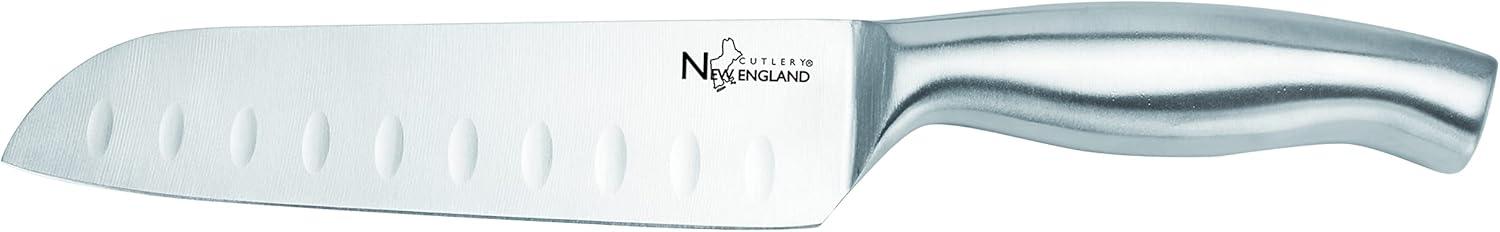 New England Cutlery New England Cutlery 7 Piece Stainless Steel Knife Block Set