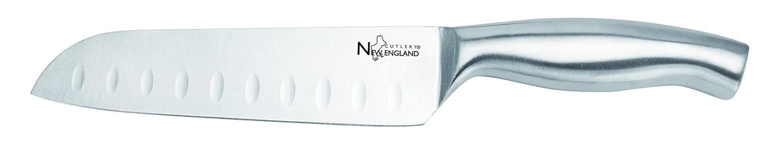 New England Cutlery New England Cutlery 7 Piece Stainless Steel Knife Block Set