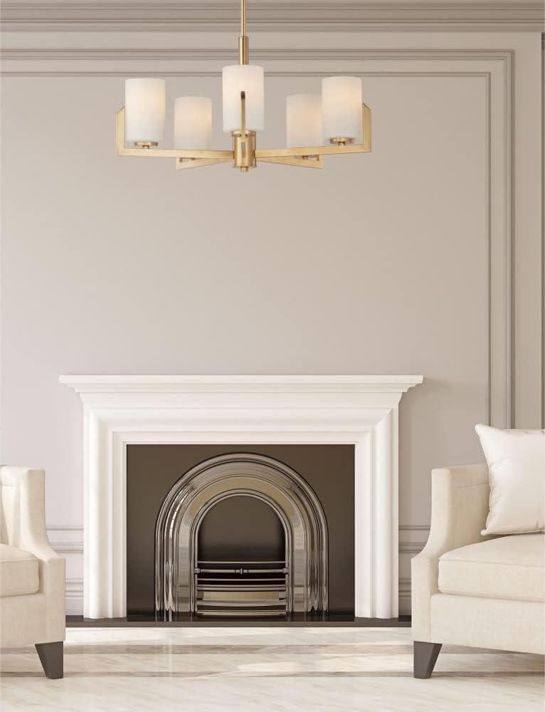 Maxim Lighting Dart 5 - Light Chandelier in Satin Brass