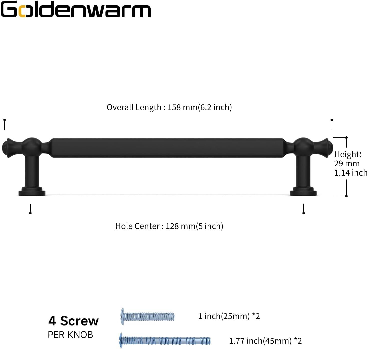 Piper Kitchen Cabinet Handles, Drawer Pulls for Cabinet, 6-5/16" (160mm)
