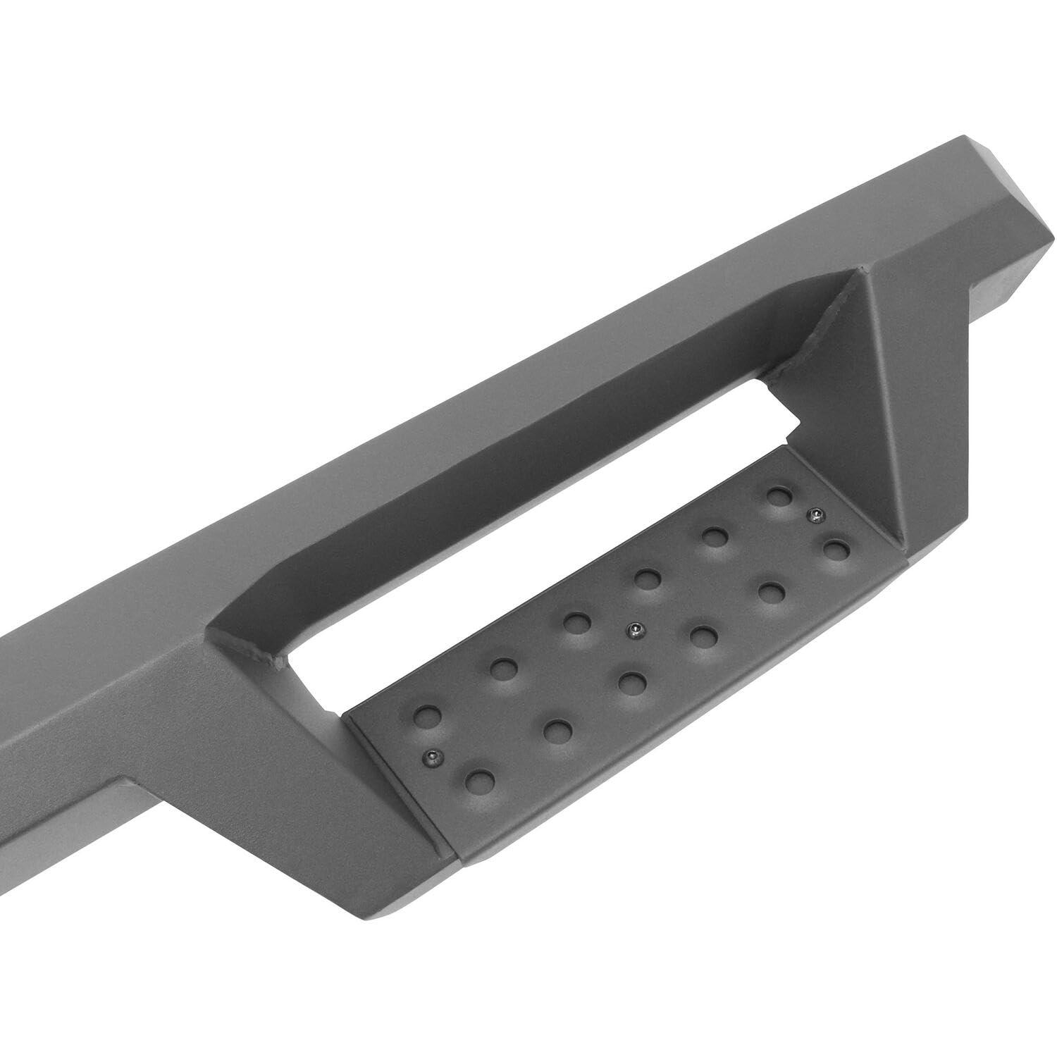 HDX Black Square Tube Wheel-to-Wheel Nerf Step Bars
