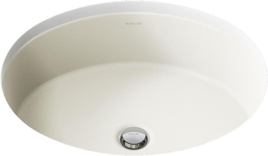 Verticyl Ceramic Oval Undermount Bathroom Sink with Overflow